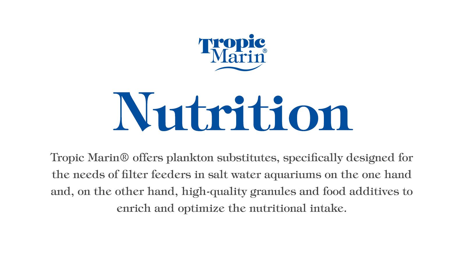 Tropic Marin Nutrition Tropic Marin Nutrition